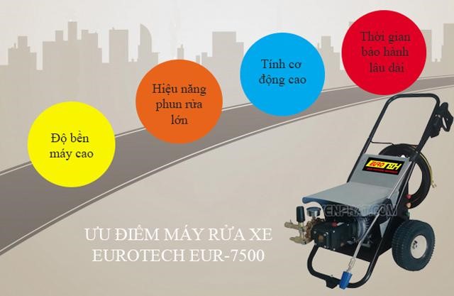 Máy bơm rửa xe Eurotech EUR-7500
