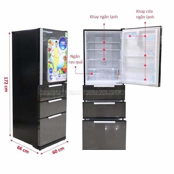  Tủ lạnh 4 cánh Aqua AQR- D360
